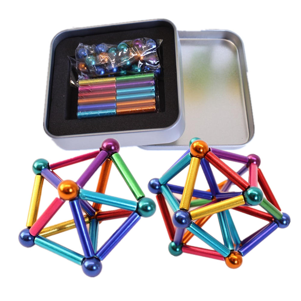 Wholesale magnetic sticks and balls colors magnetic bars and balls