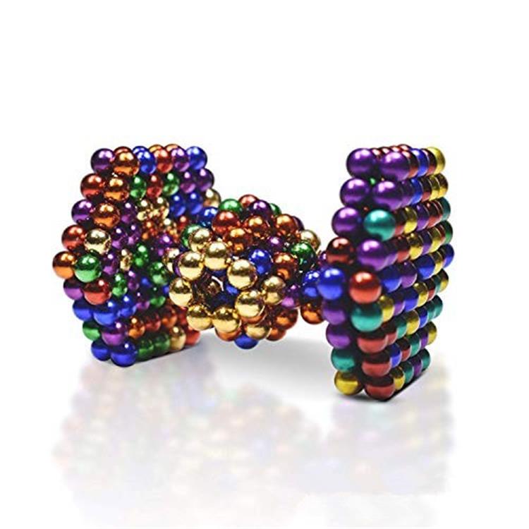 Six color 5MM 216Pcs sphere magnetic balls fidget toy balls for kids and adults